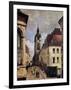 The Belfry of Douai, 1871-Jean-Baptiste-Camille Corot-Framed Premium Giclee Print