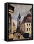 The Belfry of Douai, 1871-Jean-Baptiste-Camille Corot-Framed Stretched Canvas