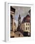 The Belfry of Douai, 1871-Jean-Baptiste-Camille Corot-Framed Giclee Print