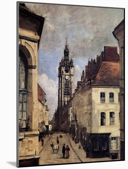 The Belfry of Douai, 1871-Jean-Baptiste-Camille Corot-Mounted Giclee Print