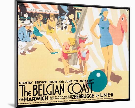 The Belgian Coast-Frank Newbould-Mounted Art Print