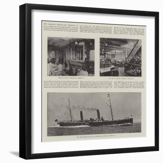 The Belgian Steam-Ship Leopold II-null-Framed Giclee Print