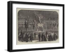 The Belgian Tir National, Illumination of the Place Des Martyrs, Brussels-null-Framed Giclee Print