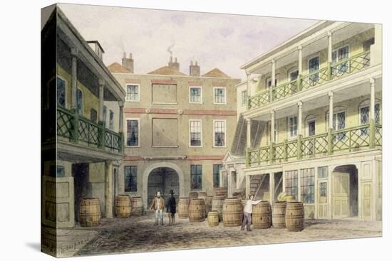 The Bell Inn, Aldersgate Street, 1851-Thomas Hosmer Shepherd-Stretched Canvas