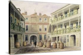 The Bell Inn, Aldersgate Street, 1851-Thomas Hosmer Shepherd-Stretched Canvas