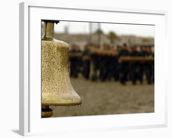 The Bell Is Present On the Beach During Hell Week, Should a Student Decide He No Longer Wishes-Stocktrek Images-Framed Photographic Print