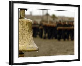 The Bell Is Present On the Beach During Hell Week, Should a Student Decide He No Longer Wishes-Stocktrek Images-Framed Photographic Print