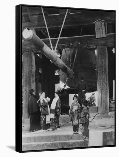 The Bell Pagoda, Nara, Japan, Late 19th or Early 20th Century-null-Framed Stretched Canvas