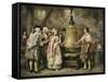 The Bell's First Note-Jean Leon Gerome Ferris-Framed Stretched Canvas