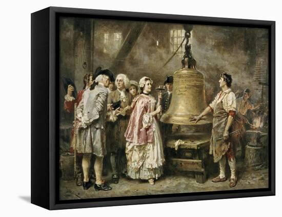 The Bell's First Note-Jean Leon Gerome Ferris-Framed Stretched Canvas