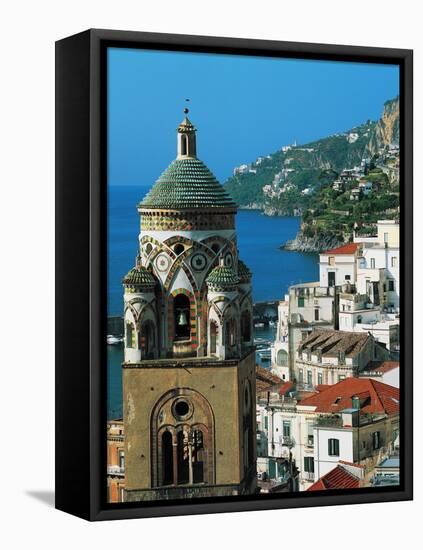 The Bell Tower of Amalfi Cathedral, 11th-17th Century, Campania, Italy-null-Framed Stretched Canvas