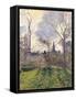 The Bell Tower of Bazincourt, 1885-Camille Pissarro-Framed Stretched Canvas