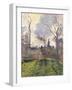 The Bell Tower of Bazincourt, 1885-Camille Pissarro-Framed Giclee Print