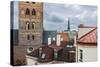 The Bell-Tower of the Evangelical Lutheran Cathedral And, in the Background, the Bell- Tower of St.-Massimo Borchi-Stretched Canvas