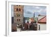 The Bell-Tower of the Evangelical Lutheran Cathedral And, in the Background, the Bell- Tower of St.-Massimo Borchi-Framed Photographic Print