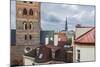 The Bell-Tower of the Evangelical Lutheran Cathedral And, in the Background, the Bell- Tower of St.-Massimo Borchi-Mounted Photographic Print