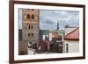 The Bell-Tower of the Evangelical Lutheran Cathedral And, in the Background, the Bell- Tower of St.-Massimo Borchi-Framed Photographic Print