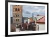 The Bell-Tower of the Evangelical Lutheran Cathedral And, in the Background, the Bell- Tower of St.-Massimo Borchi-Framed Photographic Print