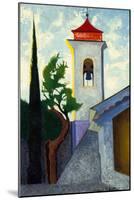 The Bell Tower oil on canvas laid on panel-Joseph Stella-Mounted Giclee Print