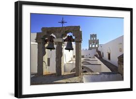 The Bell Towers at the Monastery of St. John at Chora, Patmos, Dodecanese, Greek Islands, Greece-Neil Farrin-Framed Photographic Print