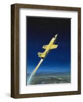 The Bell X-1-Wilf Hardy-Framed Giclee Print