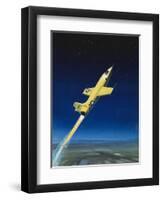 The Bell X-1-Wilf Hardy-Framed Giclee Print