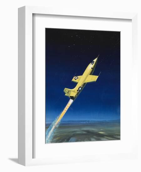 The Bell X-1-Wilf Hardy-Framed Giclee Print