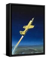 The Bell X-1-Wilf Hardy-Framed Stretched Canvas