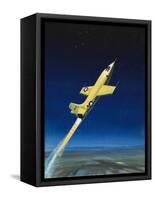 The Bell X-1-Wilf Hardy-Framed Stretched Canvas