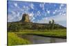 The Belle Fourche River N Devils Tower National Monument, Wyoming, Usa-Chuck Haney-Stretched Canvas