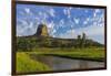 The Belle Fourche River N Devils Tower National Monument, Wyoming, Usa-Chuck Haney-Framed Photographic Print