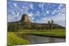 The Belle Fourche River N Devils Tower National Monument, Wyoming, Usa-Chuck Haney-Mounted Photographic Print