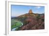 The Belle Fourche River Run Below Devils Tower National Monument, Wyoming, Usa-Chuck Haney-Framed Photographic Print