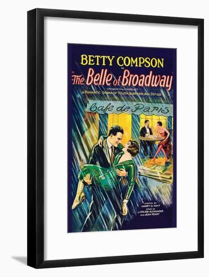 The Belle of Broadway-null-Framed Art Print