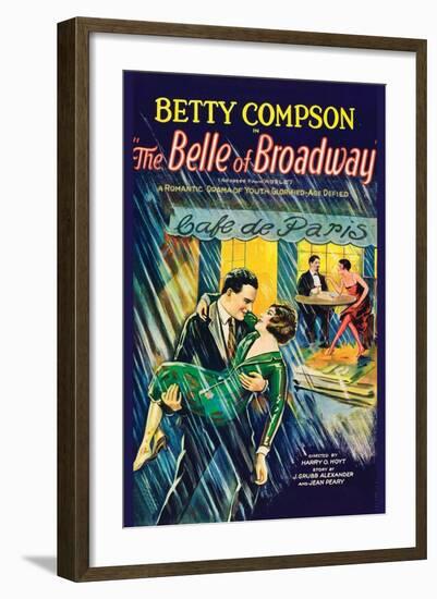 The Belle of Broadway-null-Framed Art Print