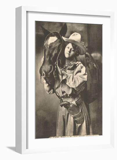 The Belle of the Ranch-null-Framed Art Print