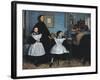 The Bellelli Family (La Famille Bellelli)-Edgar Degas-Framed Art Print