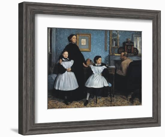 The Bellelli Family (La Famille Bellelli)-Edgar Degas-Framed Art Print