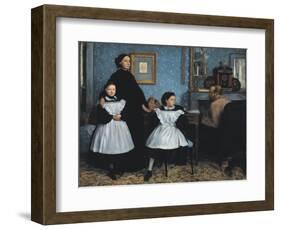 The Bellelli Family (La Famille Bellelli)-Edgar Degas-Framed Art Print