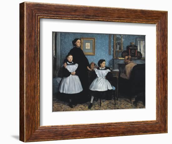 The Bellelli Family (La Famille Bellelli)-Edgar Degas-Framed Art Print