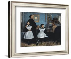 The Bellelli Family (La Famille Bellelli)-Edgar Degas-Framed Art Print