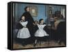 The Bellelli Family (La Famille Bellelli)-Edgar Degas-Framed Stretched Canvas