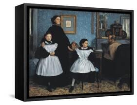 The Bellelli Family (La Famille Bellelli)-Edgar Degas-Framed Stretched Canvas
