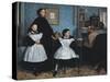 The Bellelli Family (La Famille Bellelli)-Edgar Degas-Stretched Canvas