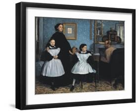 The Bellelli Family (La Famille Bellelli)-Edgar Degas-Framed Art Print