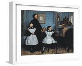 The Bellelli Family (La Famille Bellelli)-Edgar Degas-Framed Art Print