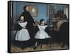 The Bellelli Family (La Famille Bellelli)-Edgar Degas-Framed Stretched Canvas