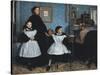 The Bellelli Family-Edgar Degas-Stretched Canvas
