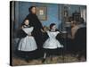 The Bellelli Family-Edgar Degas-Stretched Canvas