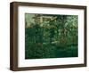 The Bellevue garden, 1880. Manet spent the last summers of his life outside Paris in Bellevue.-Edouard Manet-Framed Giclee Print